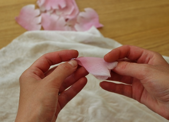 Organic Rose Petals Fabric