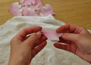 Organic Rose Petals Fabric